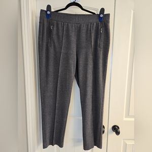 Ruby Rd. Woman Pull-on Stretch Ponte Knit Charcoal Pants, 1X